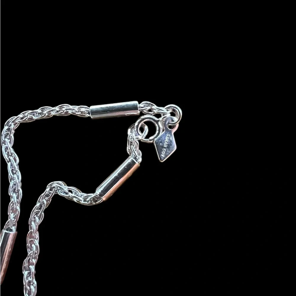 EUC~ Vintage Sarah Coventry Silver-Tone Wheat Chain Necklace 35.5”